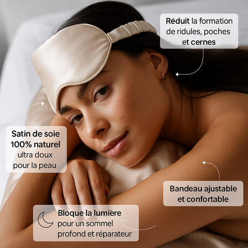 Masque de nuit en soie